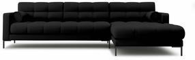 Kampinė sofa Cosmopolitan Design Bali Neve 100, juoda sp., dešininė, 185 x 293 cm x 75 cm