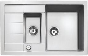 Кухонная мойка Teka Astral 60B, масса камня, 78 см x 50 см x 20 см, белый цв.