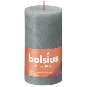 Küünal, silindri Bolsius Rustic Shine Rustic Taupe, 60 h, hall v.