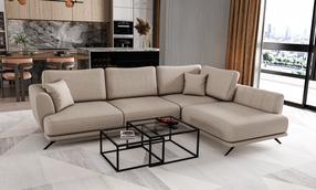 Kampinė sofa Larde Sola 18, šviesiai ruda sp., dešininė, 191 x 276 cm x 90 cm