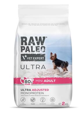 Sausas šunų maistas VetExpert Raw Paleo Ultra Pork Mini Adult, kiauliena, 2 kg