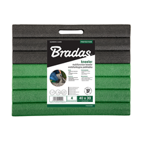 Antkelių pagalvėlės sodininkystei Bradas POD200BG, 40 cm, plastikas, juoda sp./žalia sp.