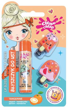 Lūpų balzamas, lūpų blizgis ir segtukai Chlapu Chlap Tangerine, 4.2 g