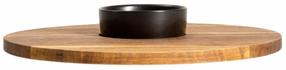 Servēšanas paplāte Homla Fresca with ceramic bowl 242822, Ø 35 cm, Brūna krās./Melna krās.