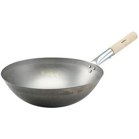 Keptuvė Genware Black Iron Wok, Ø 35.6 cm, geležis, sidabro sp.