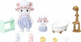 Набор фигурок, c аксессуарами Sylvanian Families Bath Time Bubble Siblings 5805, многоцветный