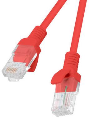 Laidas Lanberg Patchcord RJ45 Cat.5e UTP RJ-45, RJ-45, 0.5 m, raudona sp.