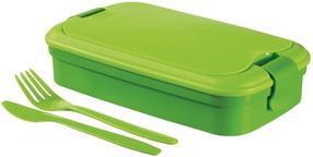 Pārtikas trauks Curver Lunch&Go Bento Geen, 1.4 l, 23 cm x 13 cm, zaļa krās., 3 gab.