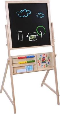 Piešimo lenta Gerardo's Toys Drawing Board Double Sided, 110 cm, ruda sp./balta sp./juoda sp., 2 vnt.