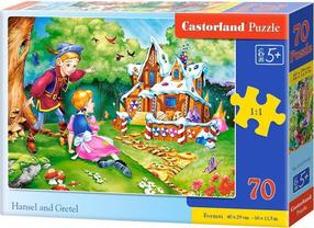 Dėlionė Castorland Hansel And Gretel 464007, 29 cm x 40 cm, 70 vnt., įvairių spalvų