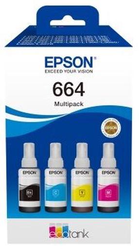 Чернила Epson C13T66464A, желтый цв./черный цв./фуксия (magenta) цв.