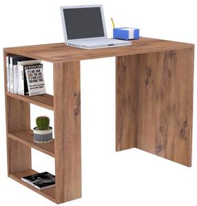 Rašomasis stalas su lentyna Kalune Design Pelit, 90 cm x 50 cm, 70 cm, pušies sp