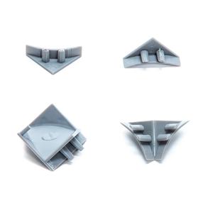 Komplekt Thermoplast, 494/203, 1 cm x 10 mm, hall v., 4 tk