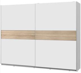 Skapis Forte Winner-Extra WNPS123E1-Q89, balts krās./koka krās., 61.2 cm x 269.9 cm x 209.7 cm