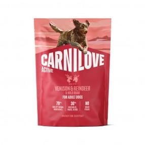 Sausas šunų maistas Carnilove Active Adult, elnių mėsa/šernienos mėsa/elnienos mėsa, 1.5 kg