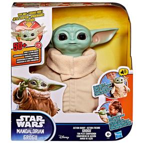 Интерактивная игрушка Hasbro Star Wars The Mandalorian Grogu, коричневый цв./зеленый цв.