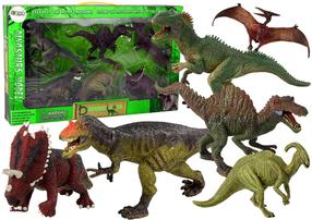 Figūrėlių rinkinys Lean Toys Dinosaurs, 6 vnt., įvairių spalvų