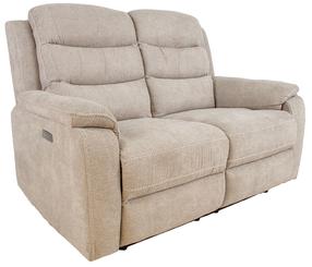 Sofa-reklaineris Home4you Mimi 14085, šviesiai pilka sp., 93 x 153 cm x 102 cm
