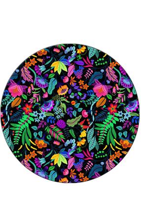 Kilimas Conceptum Hypnose Pictura Black Djt, įvairių spalvų, 100 cm x 100 cm