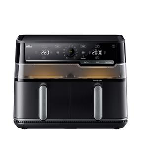 Karšto oro gruzdintuvė Braun TwinCook 5 3in1 TD5073, juoda sp., 2850 W, 10 l