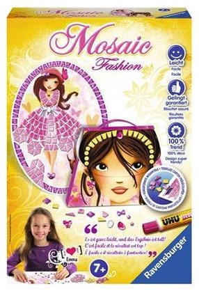 Mozaīka Ravensburger 18406, rozā krās.