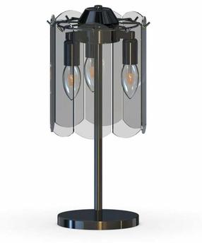 Galda stāvlampas Zuma Line Nira, E14, 40W, caurspīdīga krās./pelēka krās./melna krās.