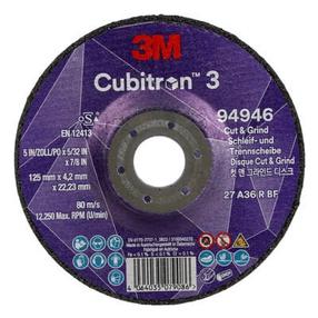 Griešanas un slīpēšanas disks 3M Cubitron 3, 125 mm x 4.2 mm x 22.23 mm