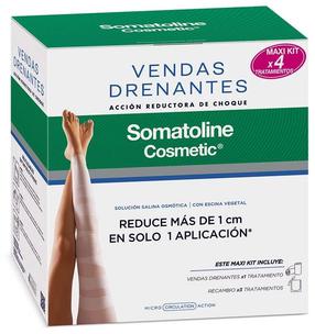 Keha plaaster Somatoline Cosmetic Draining Bandages Shock Reducing Action, 4 tk