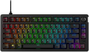 Vadu spēļu tastatūra HyperX HyperX Alloy Rise 75 HyperX Linear, EN, melna krās.