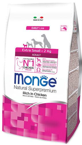 Kuiv koeratoit Monge Daily Line Extra Small, kanaliha, 0.8 kg