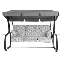 Lauko sūpynės Patio Rimini Black Edition, juoda sp./pilka sp., 222 cm x 143 cm x 173 cm