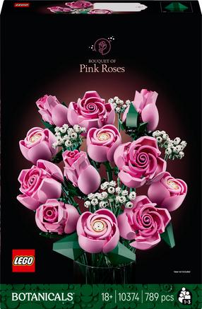 Konstruktorius LEGO® Botanicals Rausvų rožių puokštė 10374, 789 vnt.