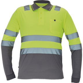 Töösärk meeste Cerva Leon HV, kollane v./hall v., 5XL suurus