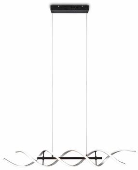 Lampa griesti Trio Sequence, LED, 2300 - 4000 °K, 1 x 45 W, alumīnija krās./balta krās. / melna krās.
