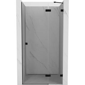 Dušo durys Mexen Lunar L, 125 cm x 200 cm, skaidri sp./juoda sp./grūdintas