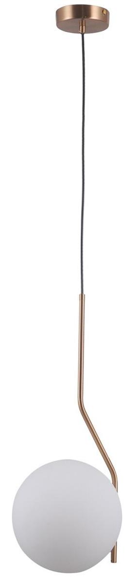 Šviestuvas kabinamas Italux Carimi PND-3300-1-HBR, G9, 1 x 5 W, balta sp. / bronzos sp., 20 x 20 cm