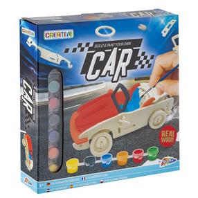 Krāsošanas komplekts Creative Build & Paint Your Own Car, daudzkrāsaina