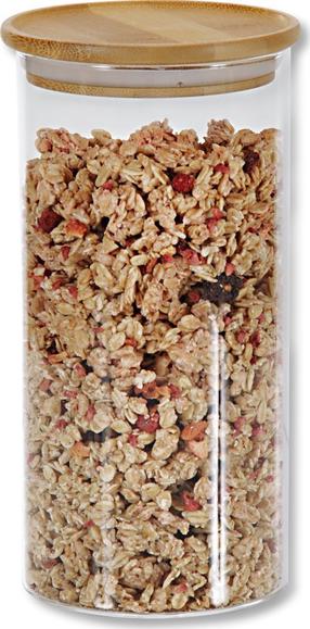 Lielapjoma produktu konteiners Kesper, 0.950 l, 10 cm x 10 cm, caurspīdīga krās./brūna krās.