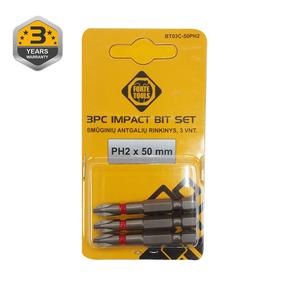 Triecienskrūvgrieža biti Forte Tools BT03C, PH2, 50 mm