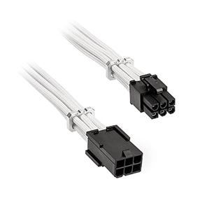 Pikendusjuhe BitFenix BFA-MAC-6PEG45WK-RP 6-Pin-PCIe female, 6-Pin-PCIe male, 0.45 m, valge v./must v.