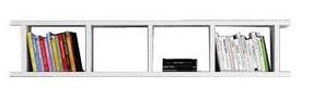 Sieninė lentyna Kalune Design Snow 745DCD3616, balta sp., 33.6 cm x 120 cm x 19.5 cm