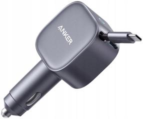 Auto laadija Anker Nano A2738HA2, Cigarette Lighter Socket/2 x USB Type C, hall v., 75 W