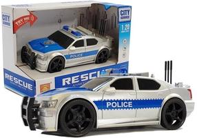 Игрушечная полицейская машина Wenyi City Service Rescue, 1:20, синий цв./серебристый цв.