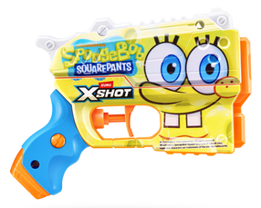 Игрушечный водяной пистолет XSHOT Spongebob 118199, 18.5 см Синий цв./Желтый цв.