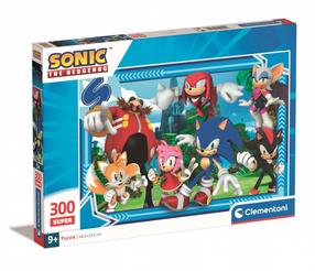 Puzle Clementoni Sonic 21729, 48.5 cm x 33.5 cm, 300 gab., daudzkrāsaina
