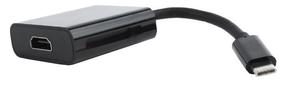 Adapteris Gembird USB / HDMI USB 3.1 C male, HDMI A female, 0.15 m, melna krās.