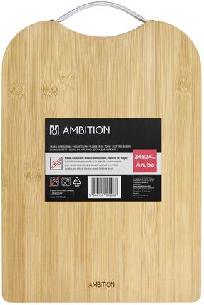 Разделочная доска Ambition Aruba, коричневый цв., 34 см x 24 см