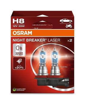 Kahjustatud pakendiga toode. Autopirn Osram H8, halogeenlamp, valge v., 12 V