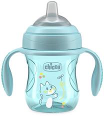 Puodelis su snapeliu Chicco Mix & Match Transition, 200 ml, 4 mėn., plastikas/silikonas, mėlyna sp.