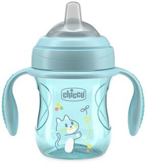 Puodelis su snapeliu Chicco Mix & Match Transition, 200 ml, 4 mėn., plastikas/silikonas, mėlyna sp.